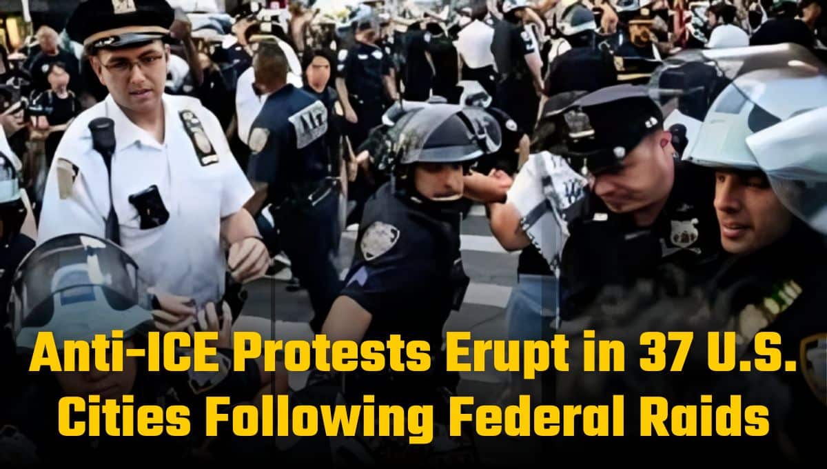 Anti-ICE Protests Erupt in 37 U.S. Cities Following Federal Raids