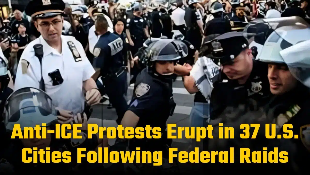Anti-ICE Protests Erupt in 37 U.S. Cities Following Federal Raids