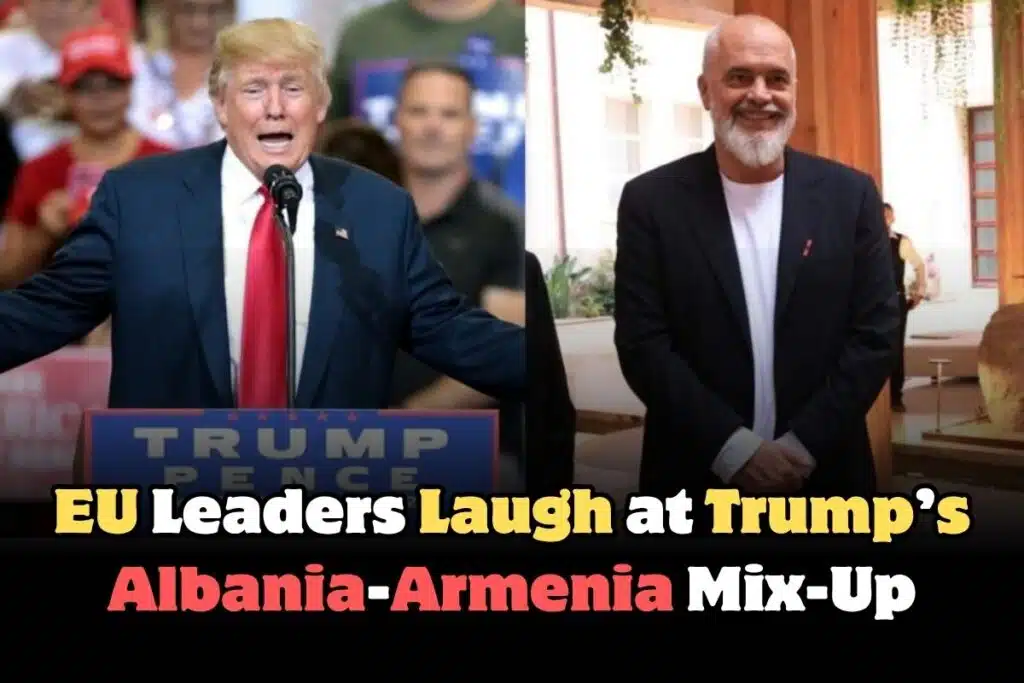 EU Leaders Laugh at Trump’s Albania-Armenia Mix-Up